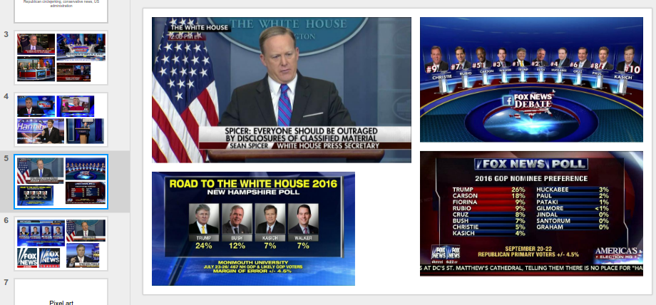 Fox News and GOP-heavy mood board for inspiration.